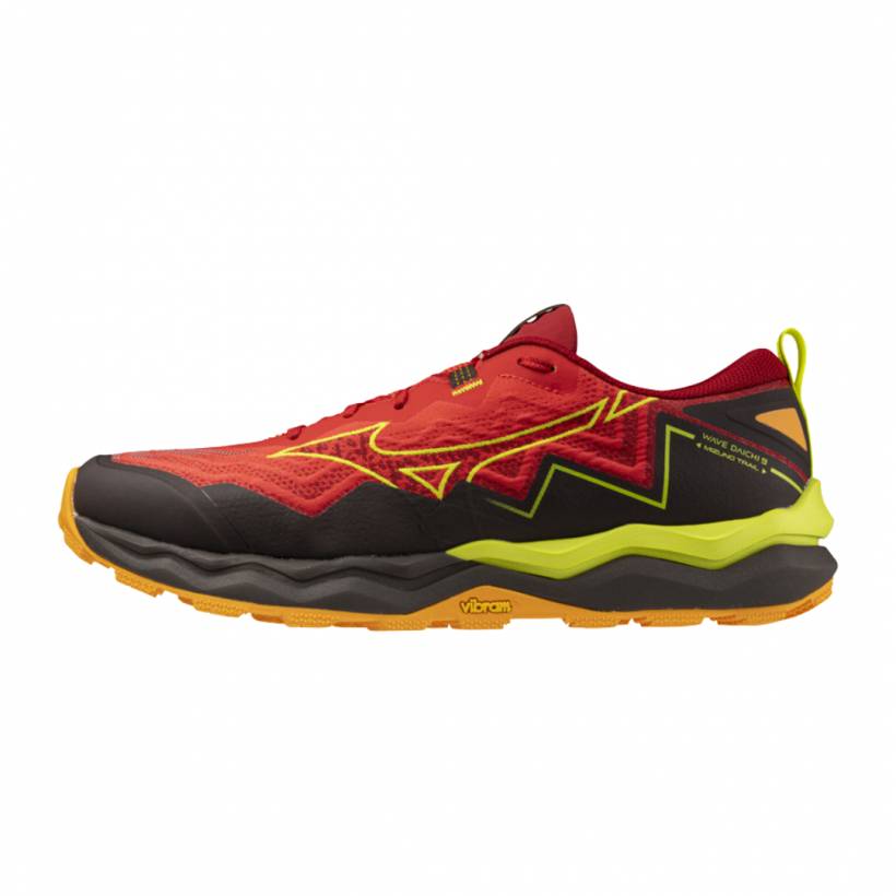 Chaussures Mizuno Wave Daichi 9 Rouge Jaune Noir SS25