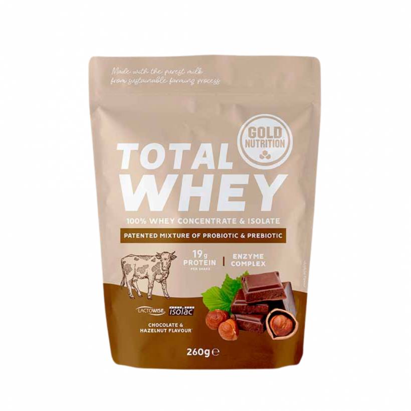 GoldNutrition Total Whey Chocolate and Hazelnut 260g