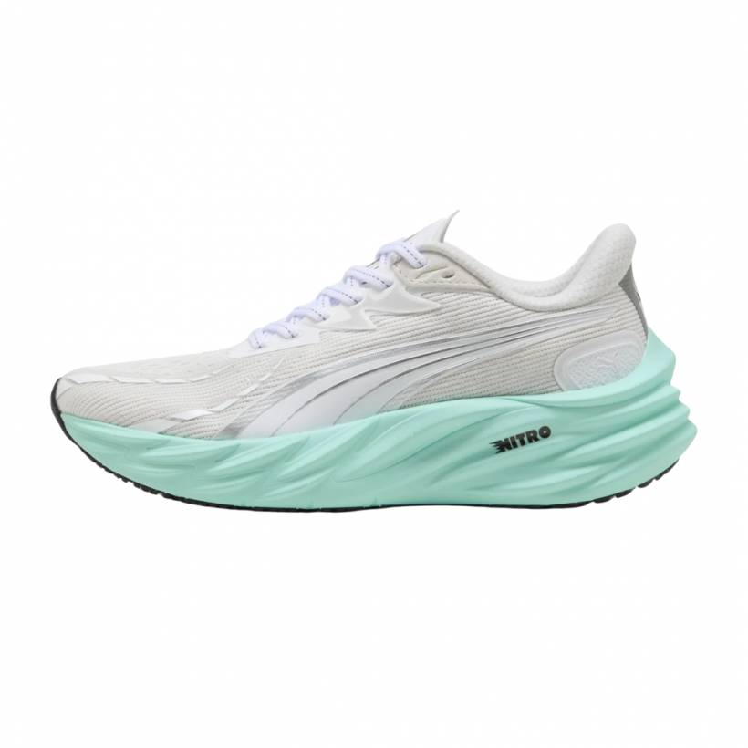 Puma Velocity NITRO 4 Weiß Grün AW25 Damen-Schuhe