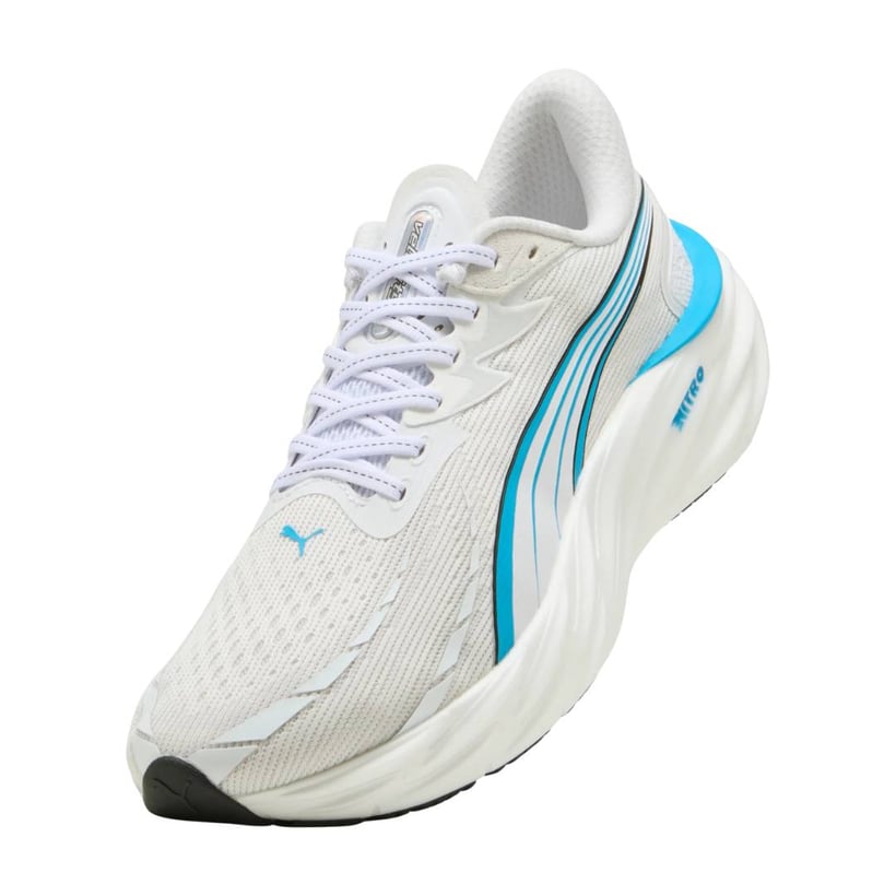 Zapatillas Puma Velocity NITRO 4 Blanco Azul AW25