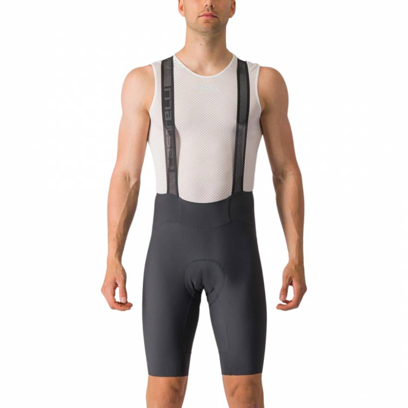 Castelli Espresso Dark Gray Bib Shorts