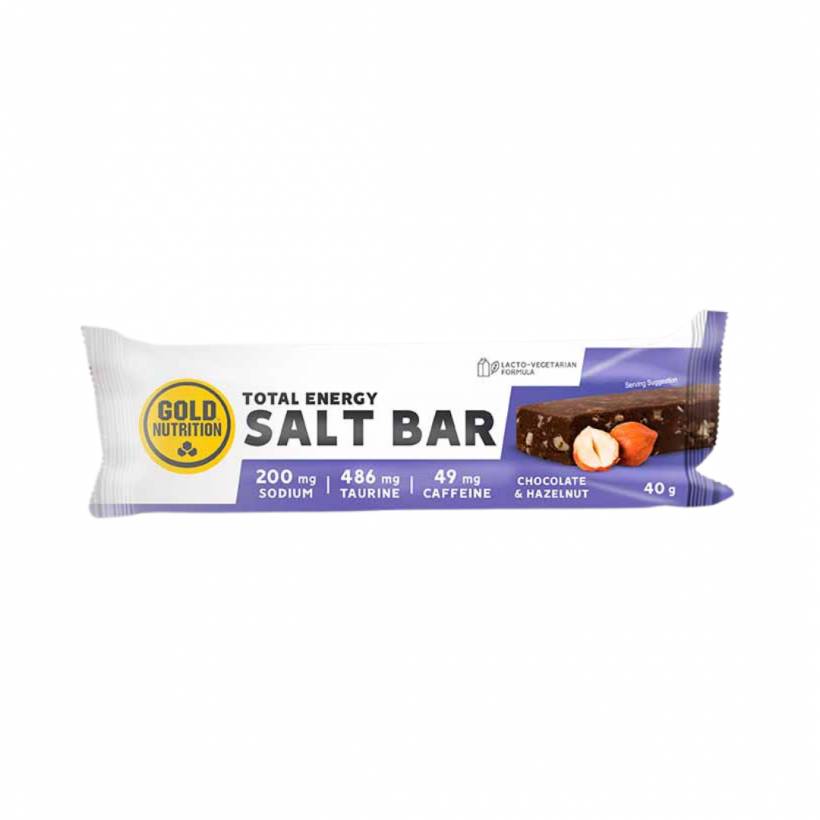 Baton Energetyczny GoldNutrition Total Energy Salt Bar Czekolada i Orzech Laskowy 40g