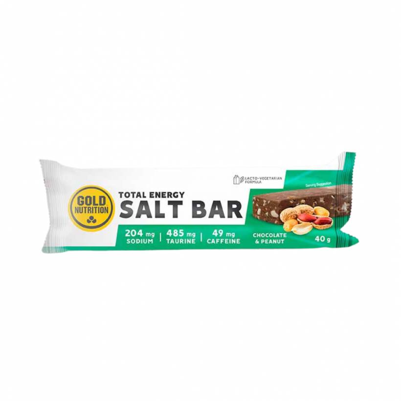 Barrita Energética GoldNutrition Total Energy Salt Bar Chocolate y Cacahuete 40g