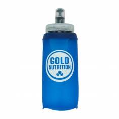GoldNutrition Flexibler Bidon 300ml Blau