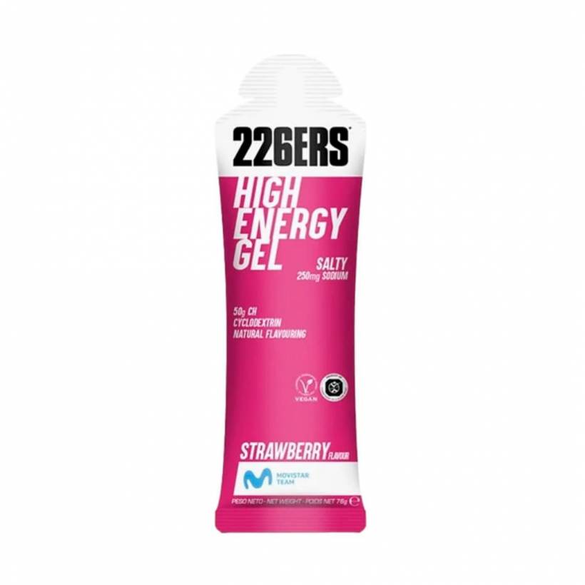 Energy Gel 226ers High Energy Gezouten Aardbei Gel 76 g