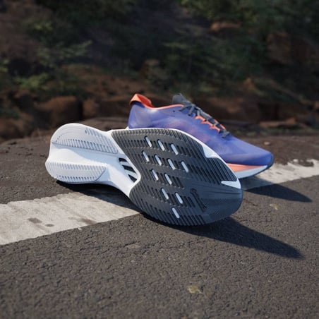 Adidas Adizero Boston 12 Shoes Blue Orange SS25.