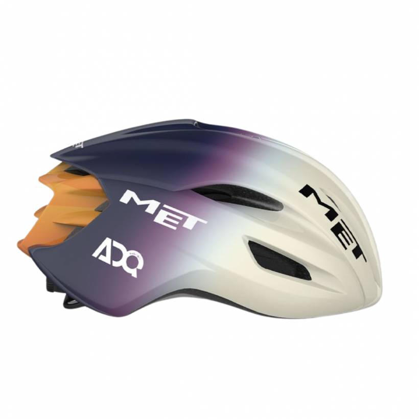 Kask MET Manta Mips UAE Team ADQ Edition 2025 Fioletowy Beżowy