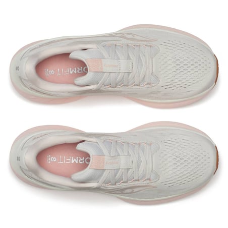 Saucony Ride 18 Shoes White Pink AW25 Women