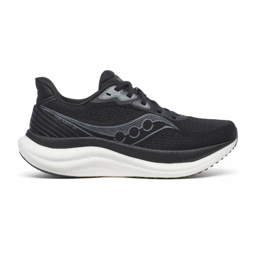 Schuhe Saucony Triumph 23 Wide Schwarz Weiß AW25 Damen