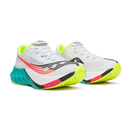 Saucony Endorphin Pro 4 Wit Blauw AW25 Dames Sneakers