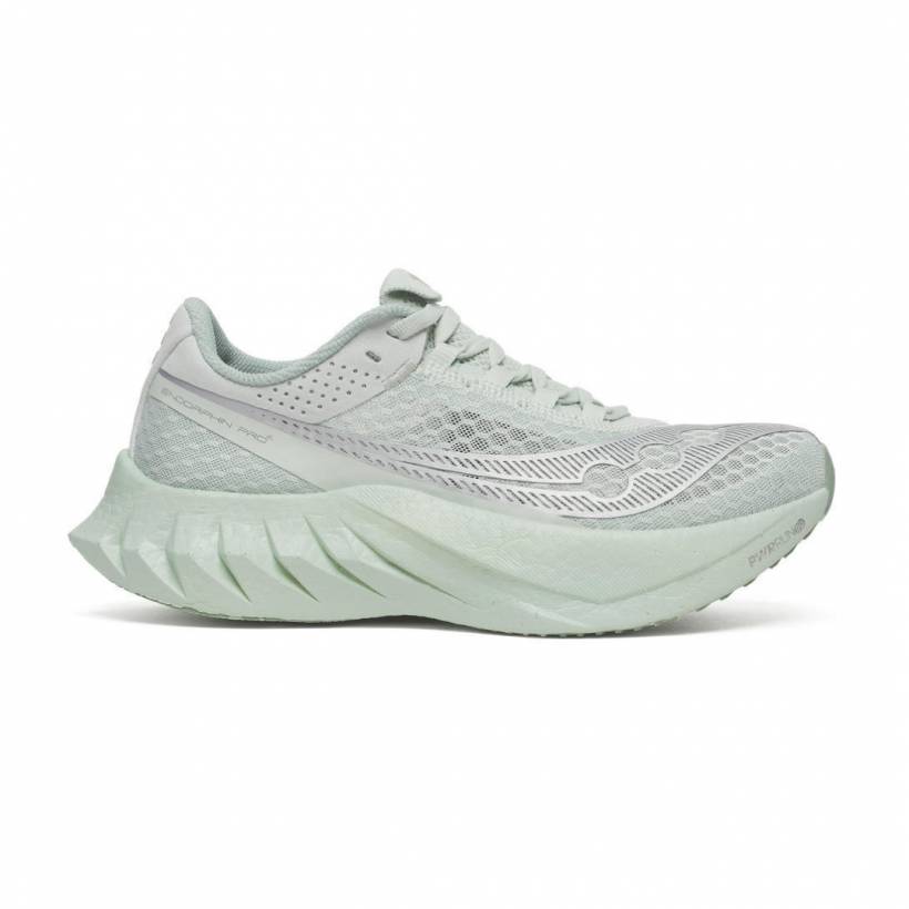 Chaussures Saucony Endorphin Pro 4 Gris Vert AW25 Femme