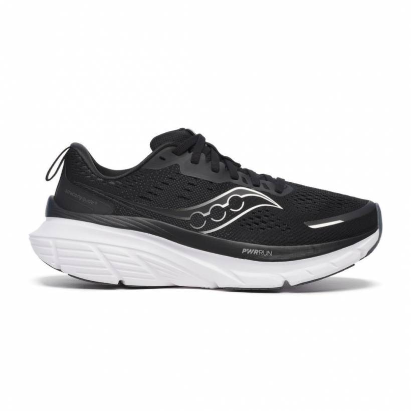 Chaussures Saucony Guide 18 Noir Blanc AW25 Femme