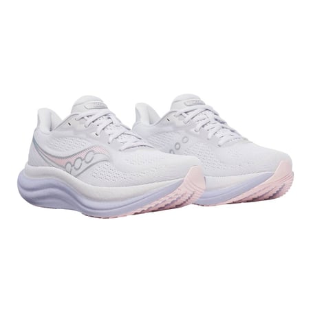 Chaussures Saucony Triumph 23 Blanc Violet AW25 Femme