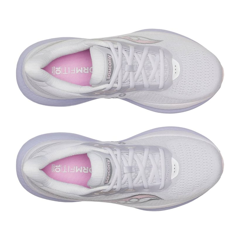 Saucony Triumph 23 Wit Paars AW25 Dames Sneakers