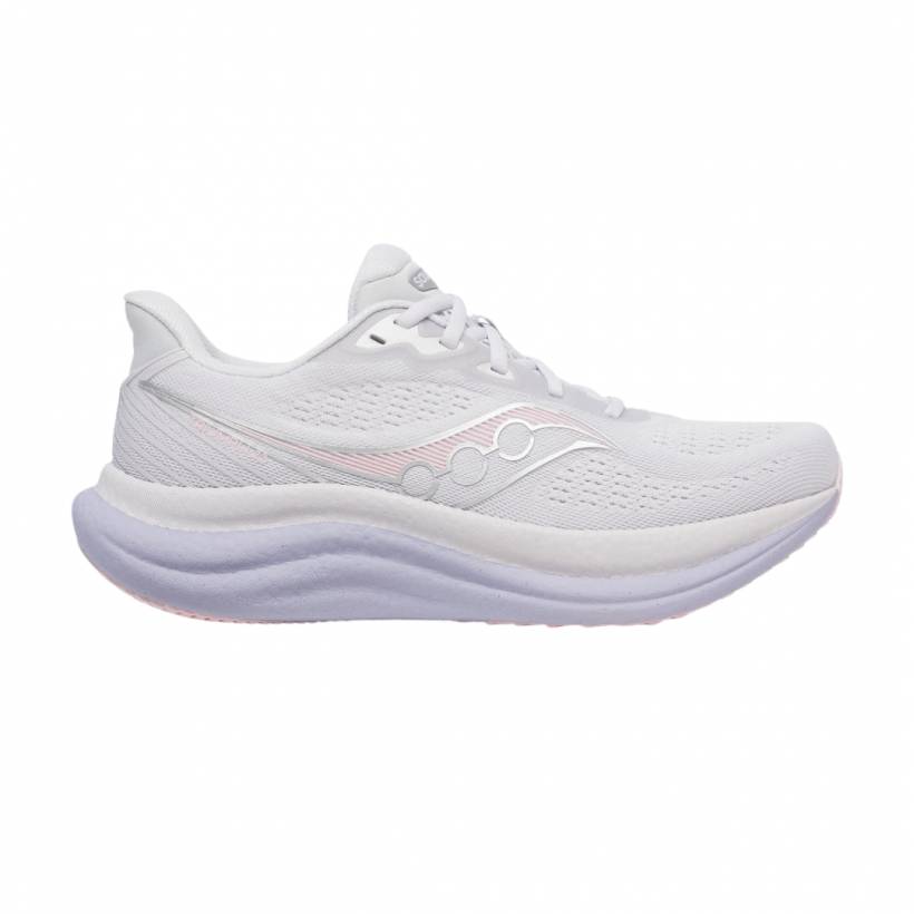Saucony Triumph 23 Wit Paars AW25 Dames Sneakers