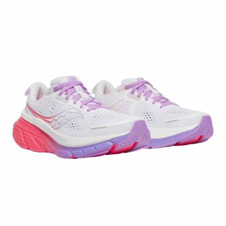 Tênis Saucony Guide 18 Cinza Rosa AW25 Feminino