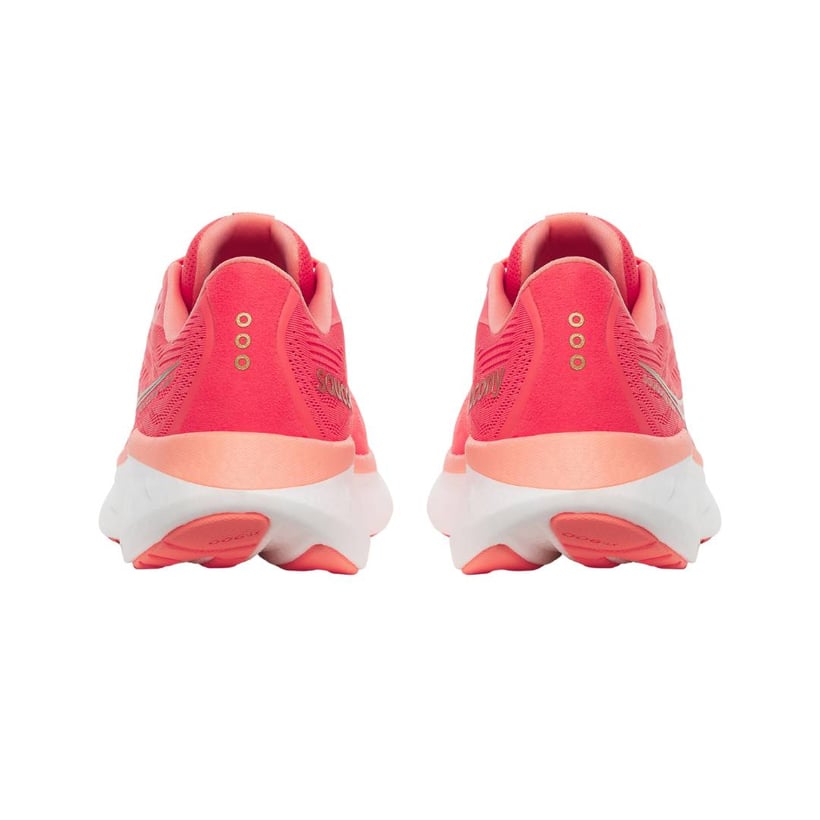 Chaussures Saucony Ride 18 Rose Blanc AW25 Femme