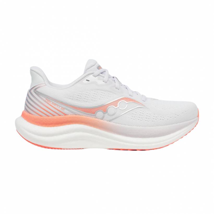 Saucony Triumph 23 Schuhe Weiß Rosa AW25 Damen