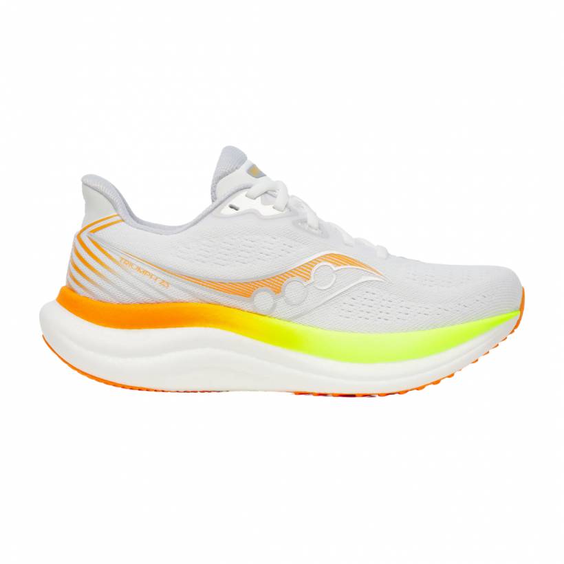 Saucony Triumph 23 Wit Geel AW25 Dames Sneakers