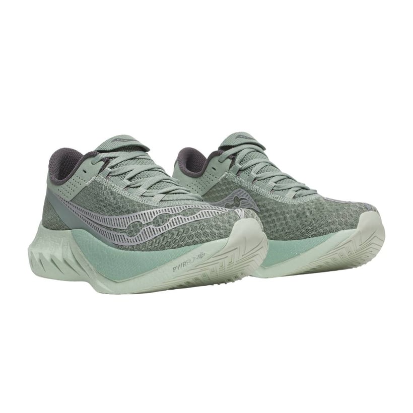 Saucony Endorphin Pro 4 Schuhe Grün Grau AW25