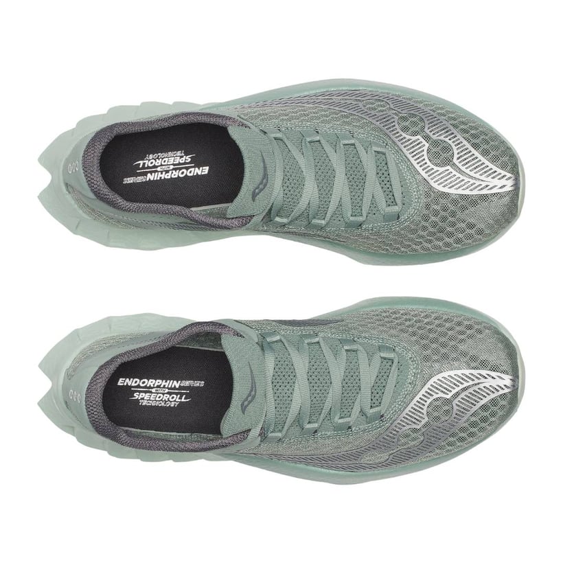 Saucony Endorphin Pro 4 Shoes Green Gray AW25