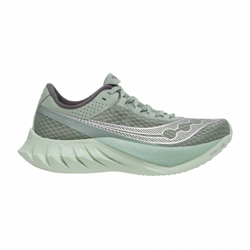Saucony Endorphin Pro 4 Schuhe Grün Grau AW25