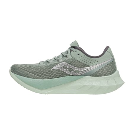 Saucony Endorphin Pro 4 Schuhe Grün Grau AW25