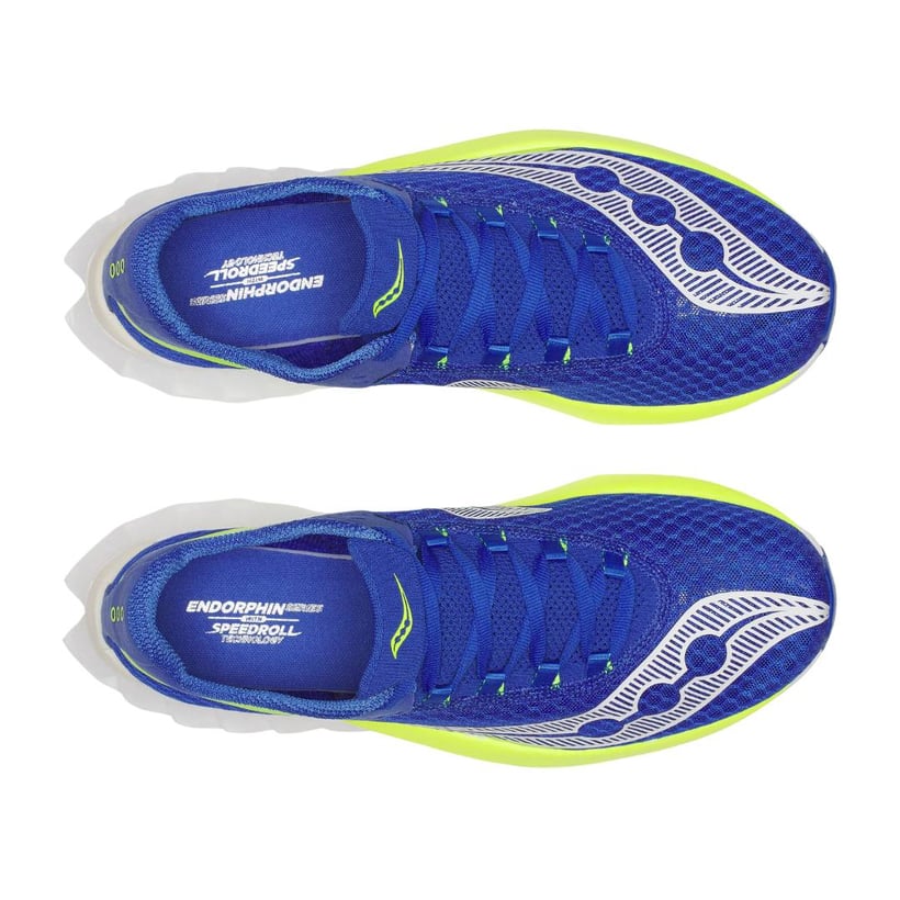 Tênis Saucony Endorphin Pro 4 Azul Amarelo AW25