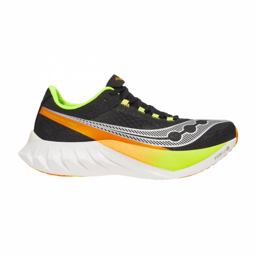 Saucony Endorphin Pro 4 Zwart Geel AW25 Sneakers