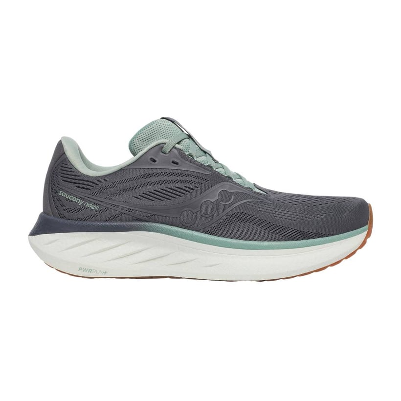 Saucony Ride 18 Schuhe Grau Blau AW25