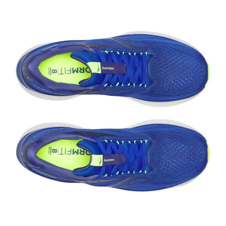 Saucony Ride 18 Schuhe Blau Gelb AW25