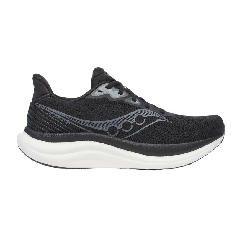 Tênis Saucony Triumph 23 Wide Preto Branco AW25