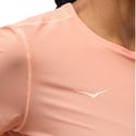 T-shirt Hoka Airolite Manches Courtes Orange Femme