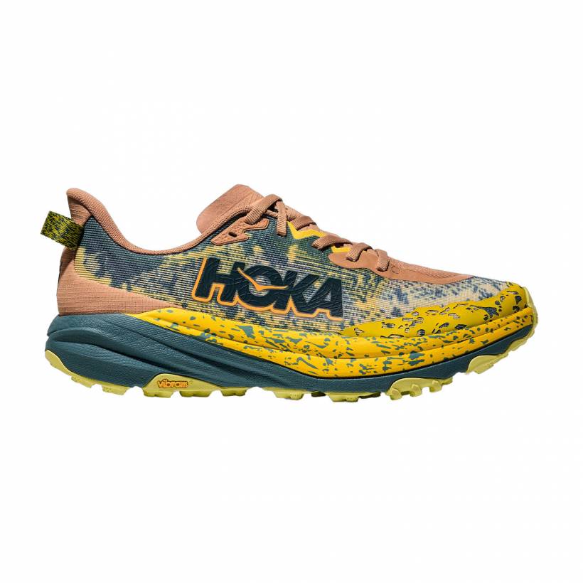 Hoka Speedgoat 6 Groen Geel SS25 Sneakers