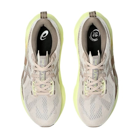 Asics Novablast 5 Beige Geel SS25 Dames Sneakers