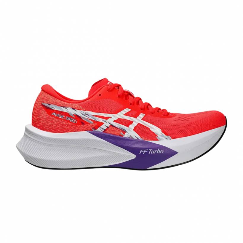 Asics Magic Speed 4 Rood Wit AW25 Sneakers