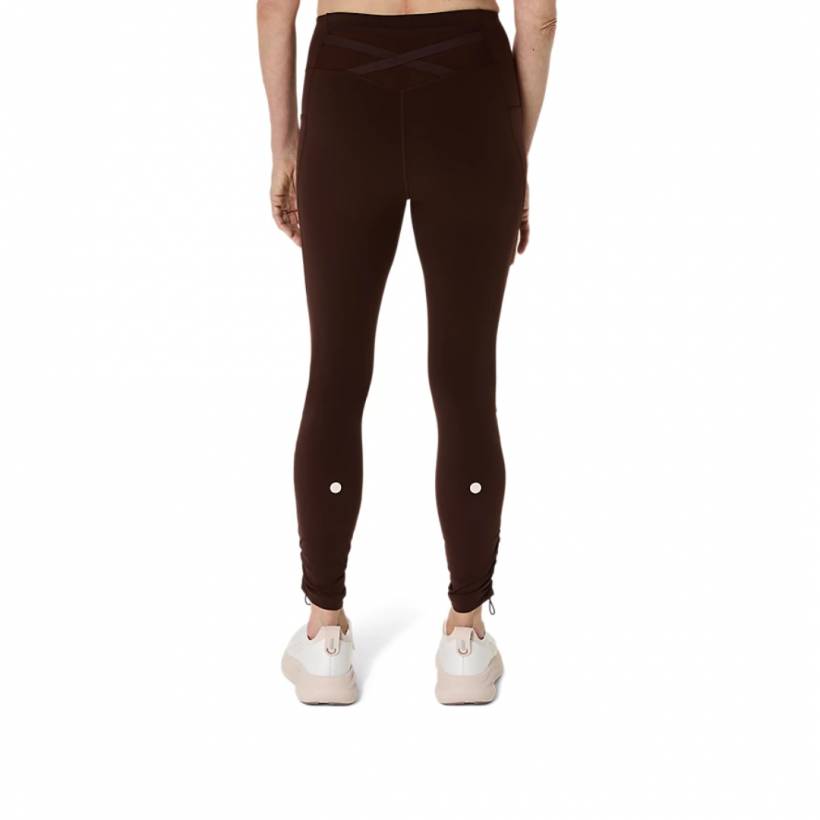 Leggings Asics Nagino Run Adjustable Marrom Mulher