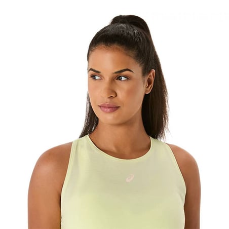 Canotta senza maniche Asics Nagino Run Adjustable Tank gialla donna