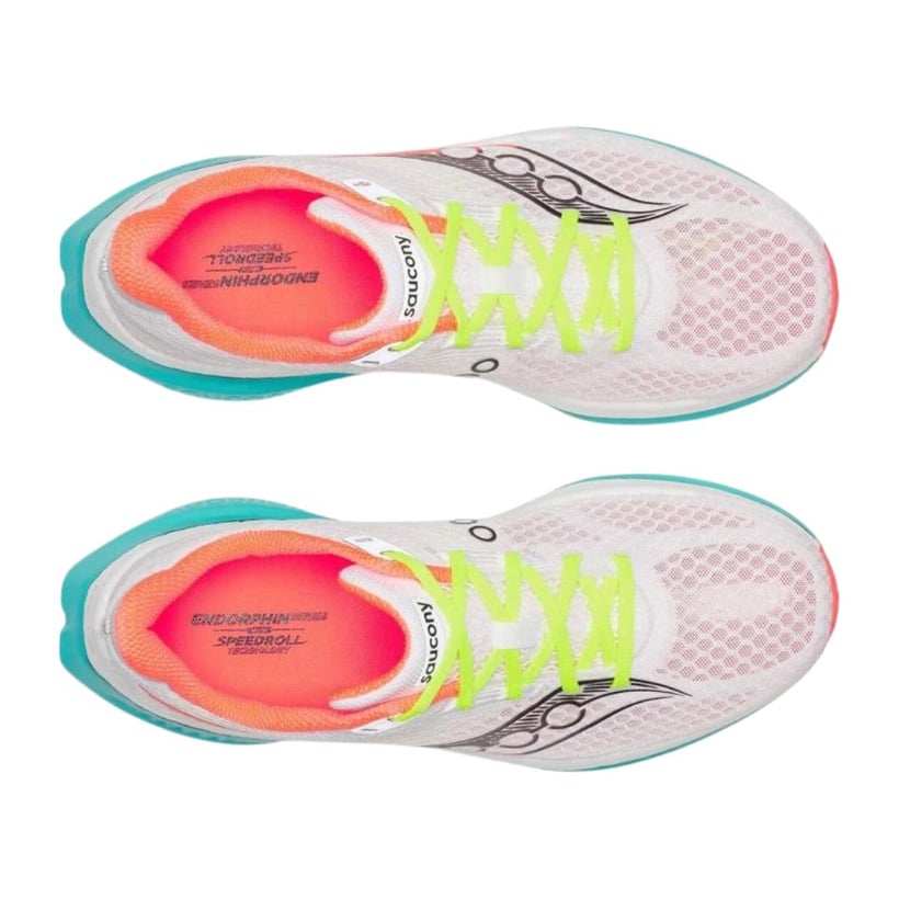 Saucony Endorphin Speed 5 Shoes White Green AW25