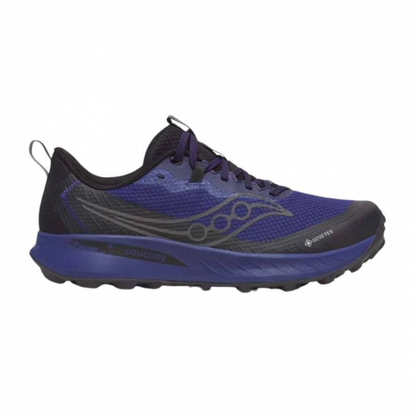 Saucony Peregrine 15 GTX Schuhe Schwarz Lila AW25