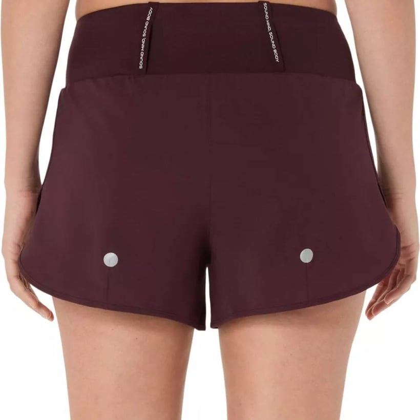 Pantaloncino Asics Road 3,5IN Rosso Donna