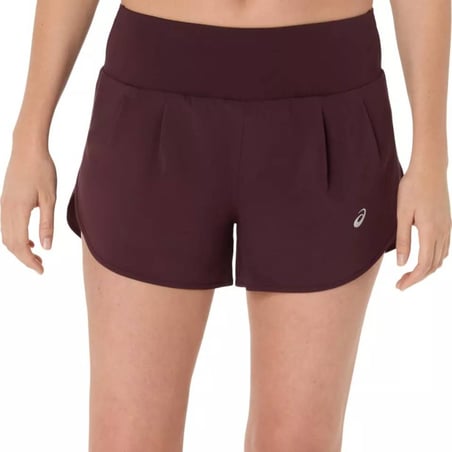 Short Asics Road 3,5IN Rouge Femme