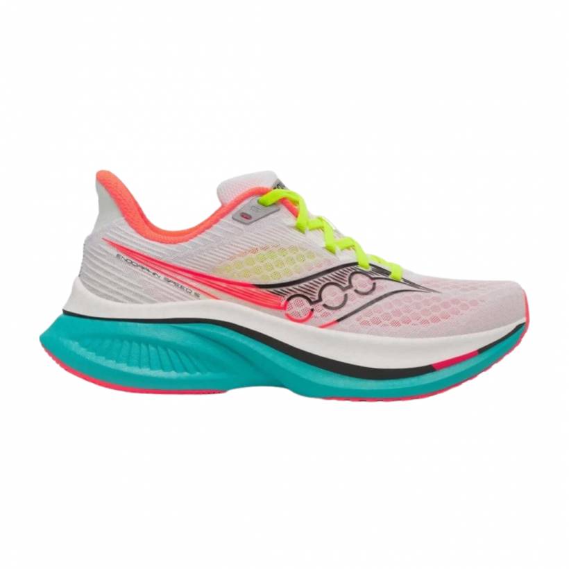 Saucony Endorphin Speed 5 Schuhe Weiß Blau AW25 Damen