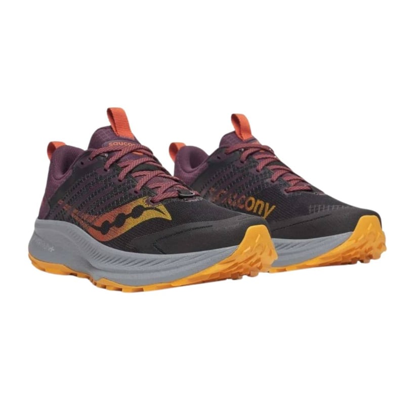 Saucony Ride TR2 Schuhe Schwarz Granat AW25