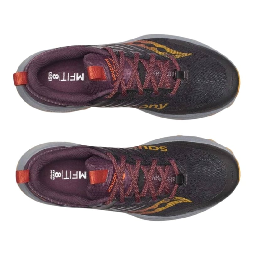 Tênis Saucony Ride TR2 Preto Grená AW25