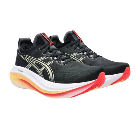 Asics Gel-Nimbus 27 Schuhe Schwarz Orange AW25