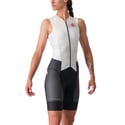Sleeveless Castelli Free Sanremo Women's Trisuit White Black