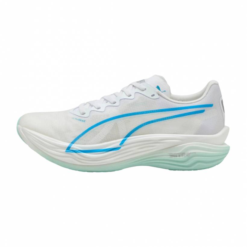 Puma Deviate Nitro Elite 3 Wit Blauw AW25 Dames Sneaker
