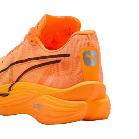 Tênis Puma Deviate Nitro Elite 3 Laranja Preto AW25 Mulher