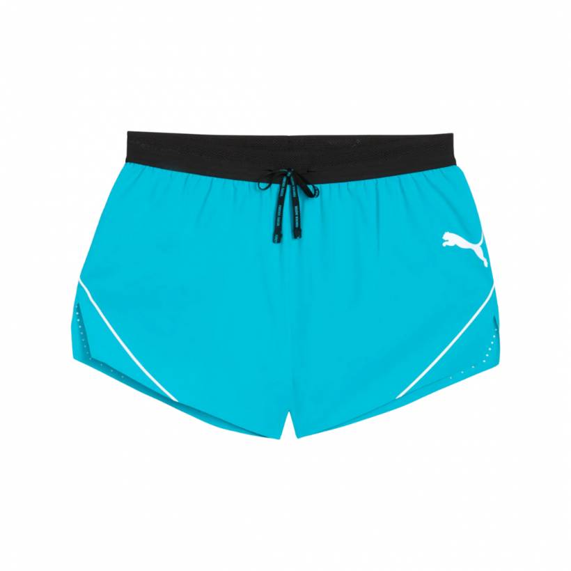 Puma RaceDay Ultraweave 3" Shorts Blauw Zwart